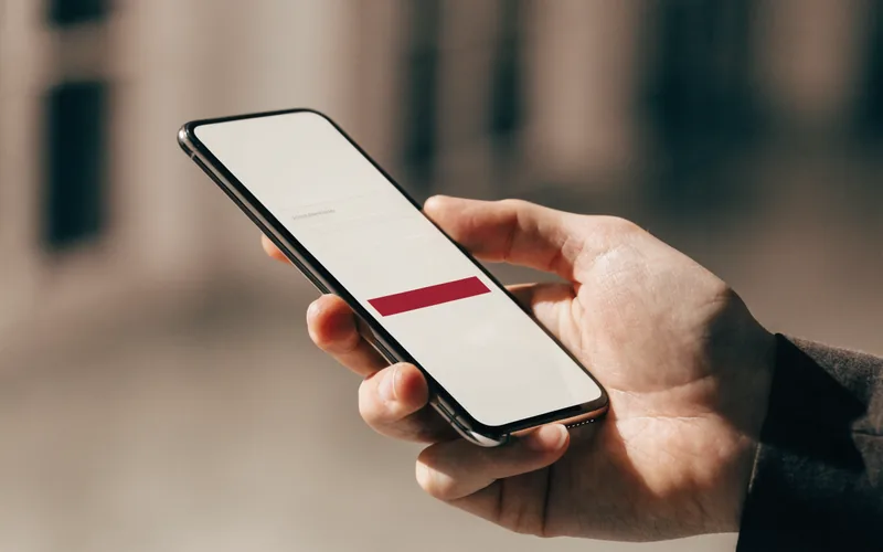 Phone with login screen